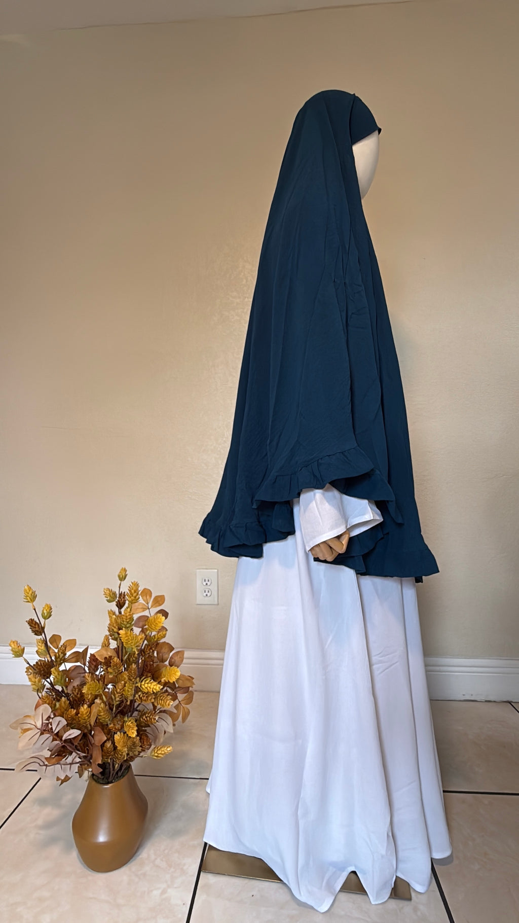 Saafiyah Khimar in Turquoise