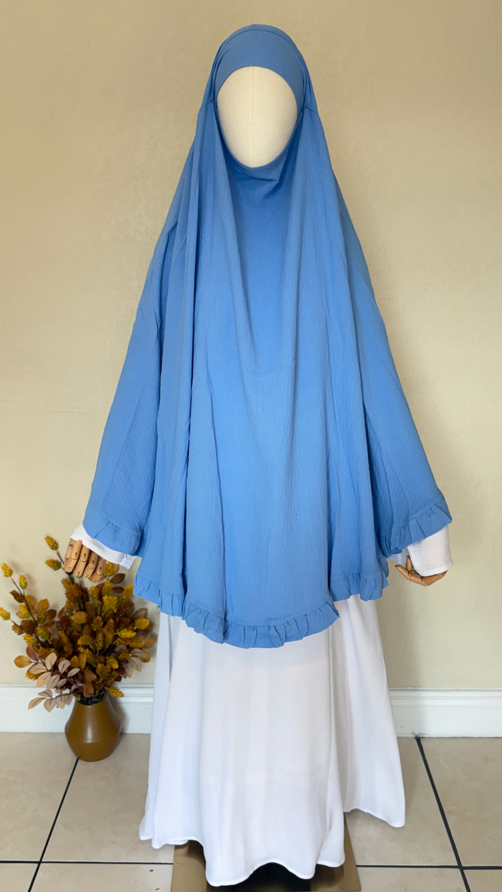 Saafiyah Khimar in Light Blue