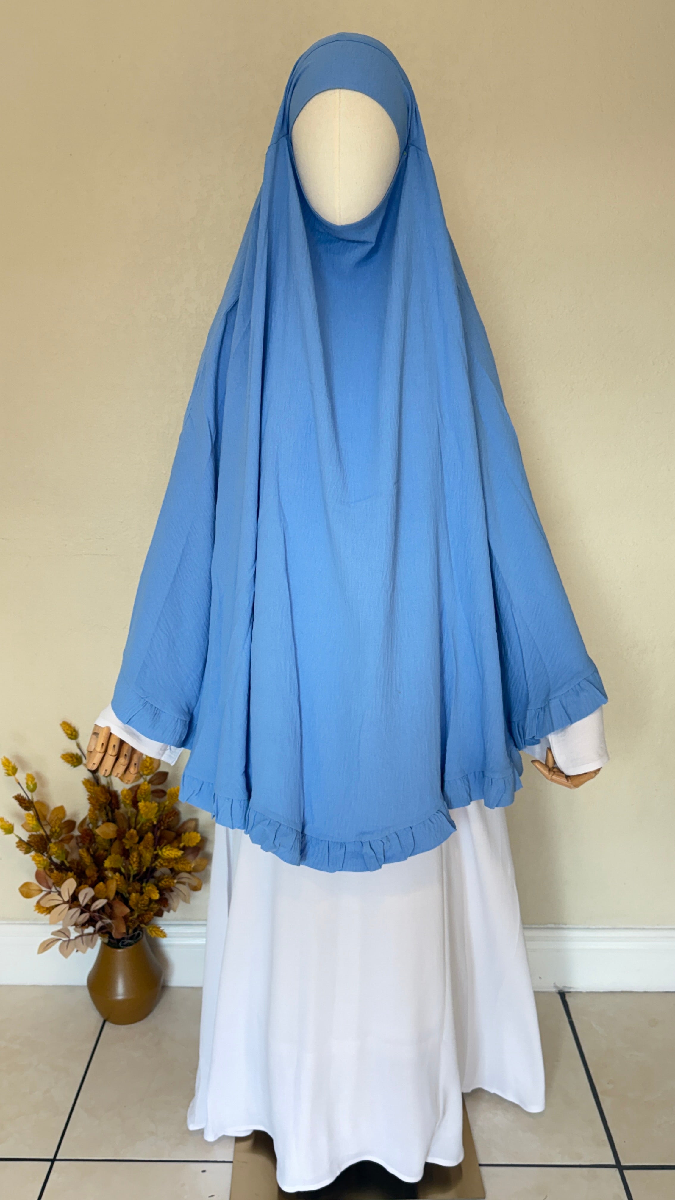 Saafiyah Khimar in Light Blue