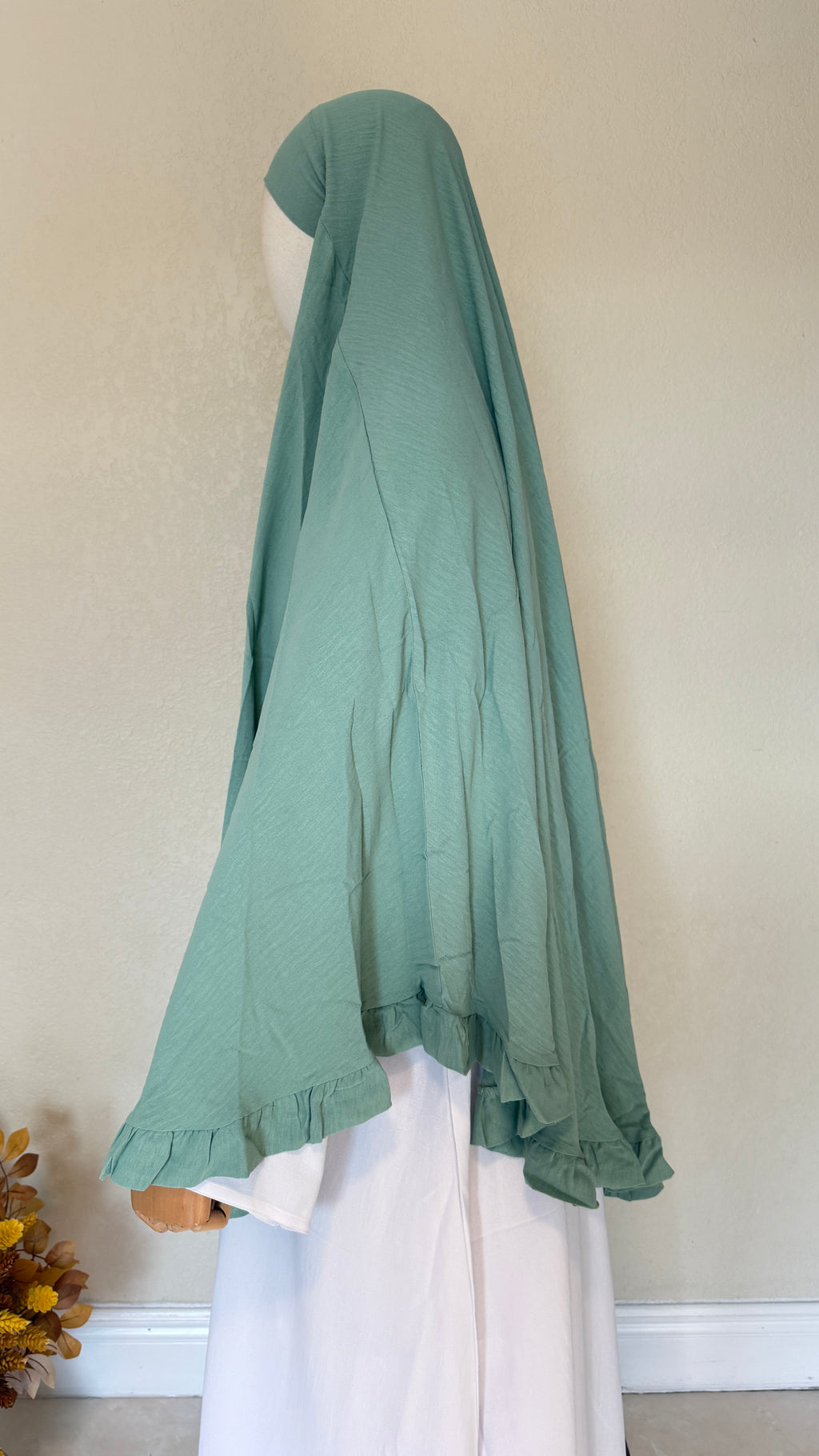 Saafiyah Khimar in Mint Green