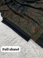 Winter Kurta Set with Embroidered Kashmiri-Style Shawl