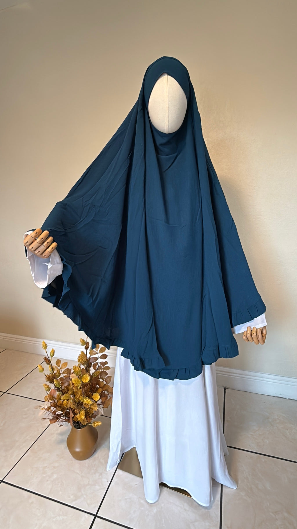 Saafiyah Khimar in Turquoise