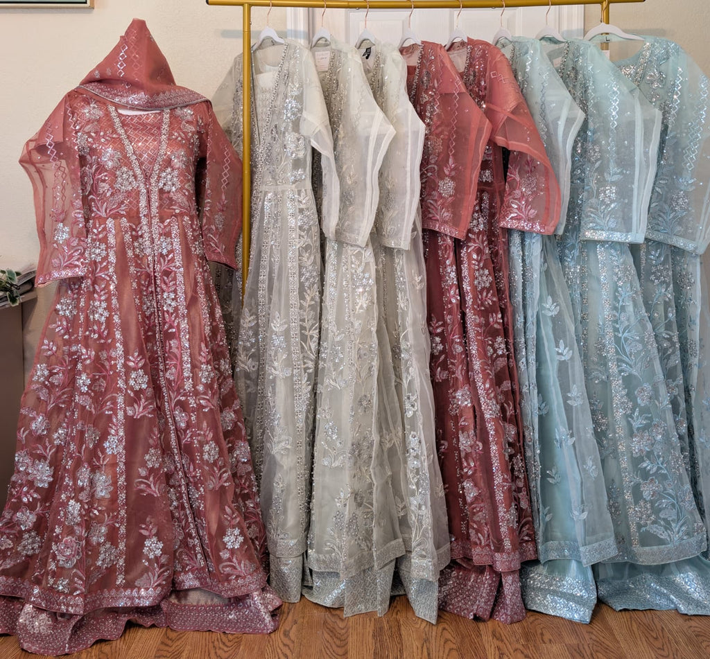 Floral Anarkali dress