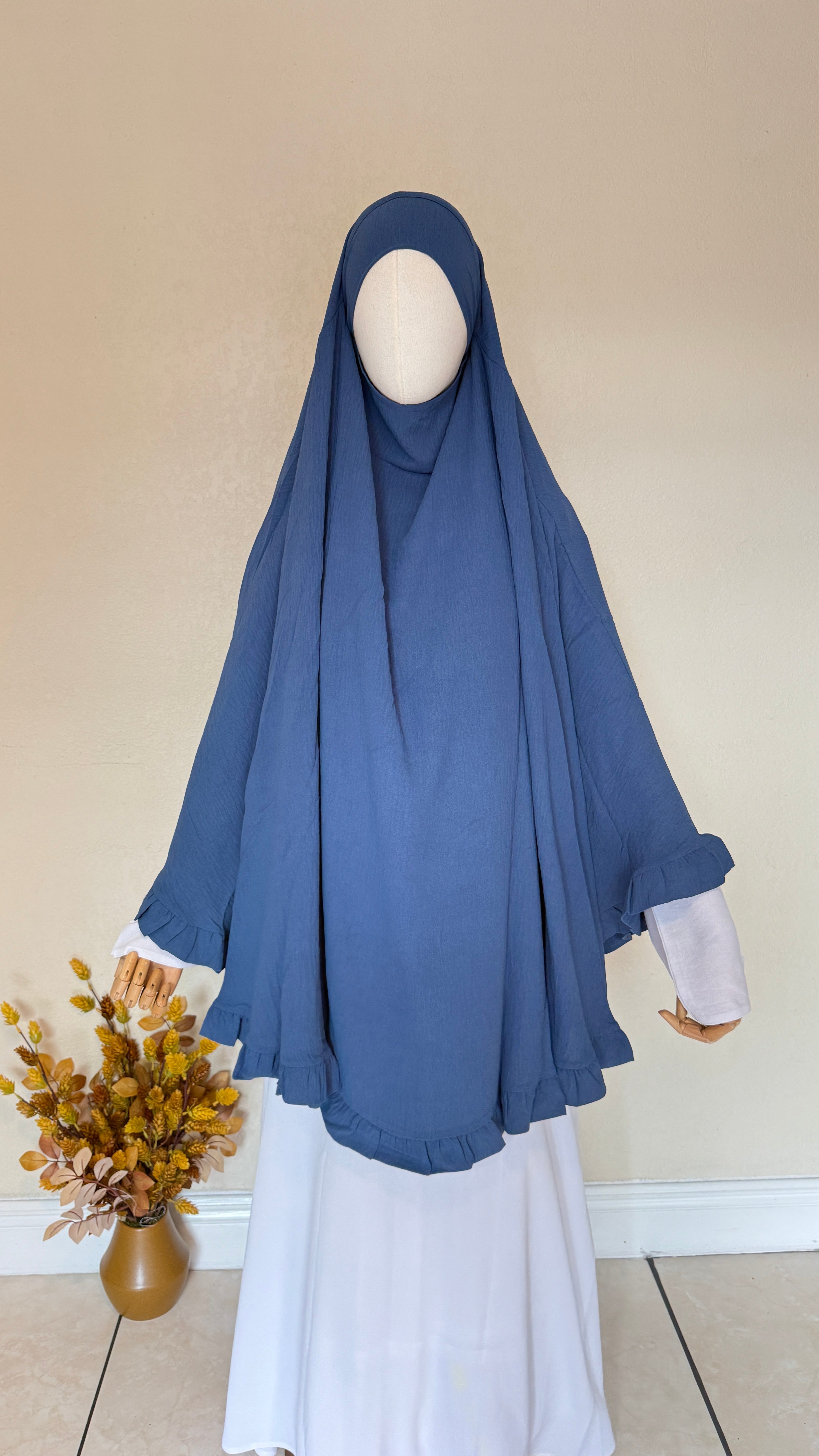 Saafiyah Khimar in Foggy Blue