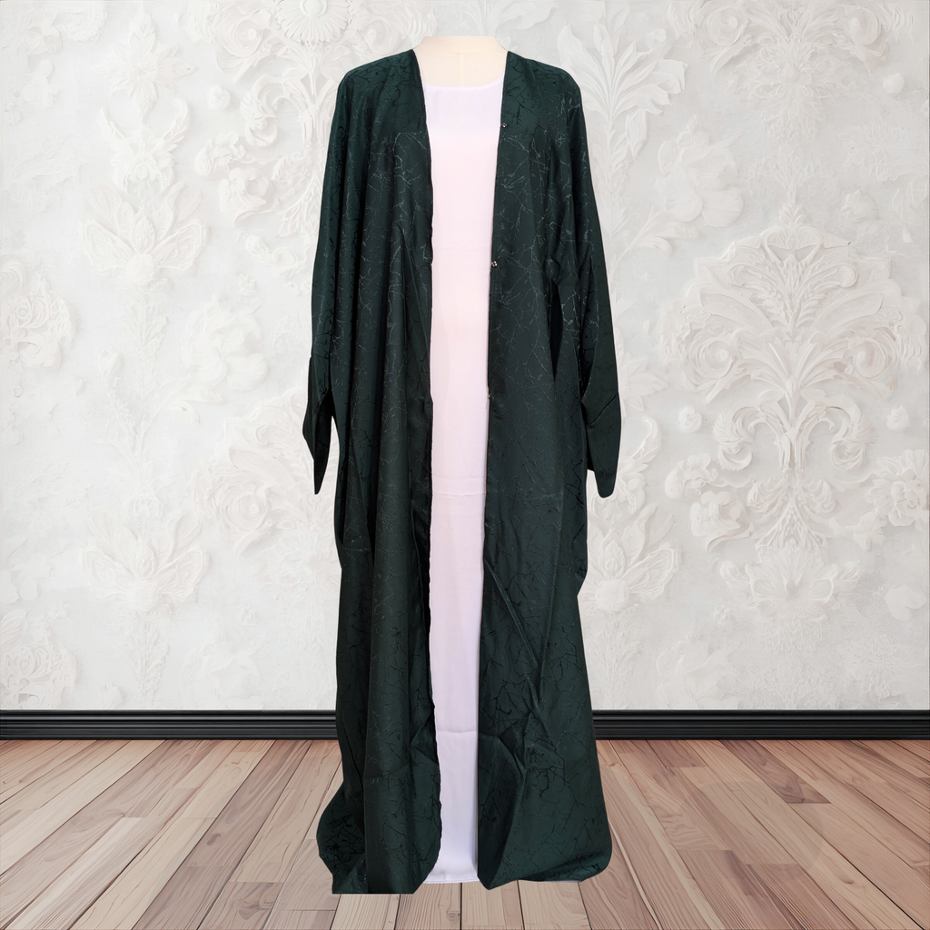 Jacquard open Abaya